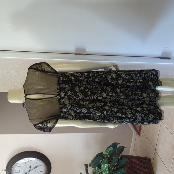 Torrid lace front gauze midi dress - Picture 6 of 13